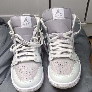 Air Jordan Gray and White Sneakers